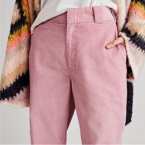 Dickies x Free People Foxglove Pink Corduroy Halleyville Wide Leg Pants